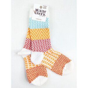 Mouse Creek County Line Youth Ragg Crew Socks Wheat Size Large 10–13 Polyester